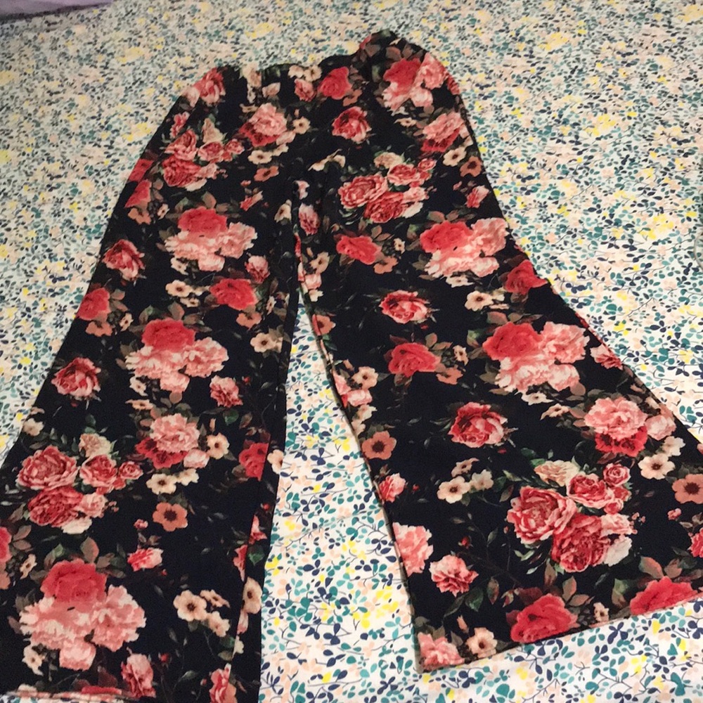 Floral bell bottoms